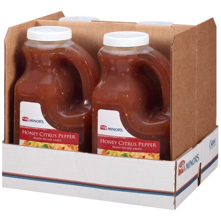 Minors Minor's Ready To Use Honey Citrus Pepper Sauce .5 gal. Jug, PK4 00050000681327
